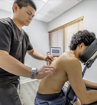 IASTM treatment at Adept Physical Therapy